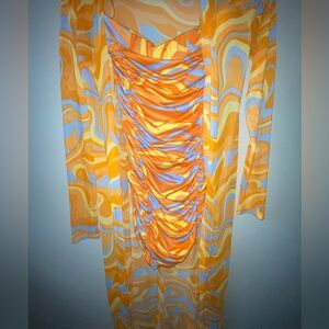 Vacation dress with cover up